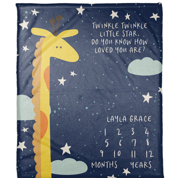 Designs Direct Creative Group Baby Milestones Woven Throw Blanket